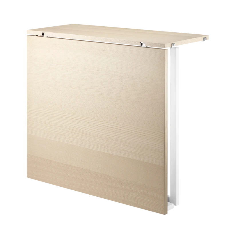 Folding table - W78 x D30 x H71, Ash/White