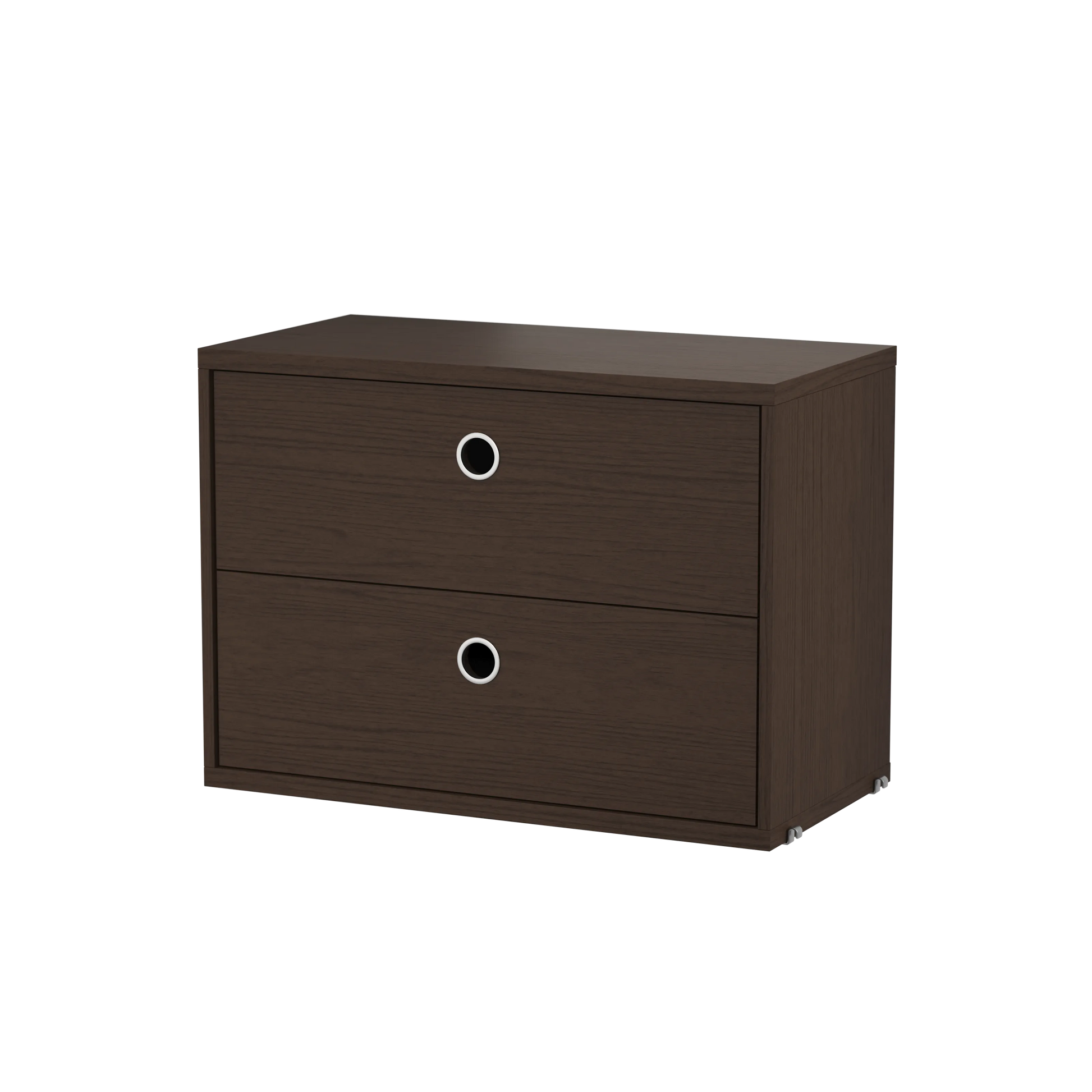 Chest of drawers - W58 x D30 x H42, Dark oak - image 4