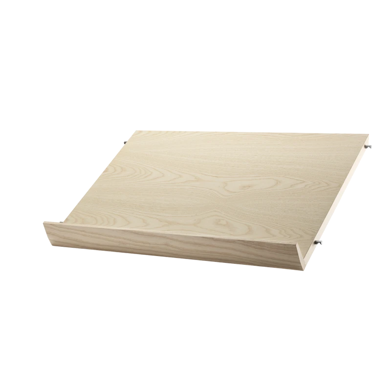 Magazine shelf solid - W58 x D30 x H15, Ash