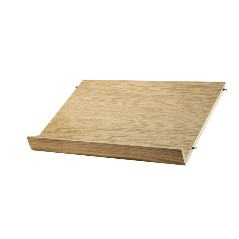 Magazine shelf solid - W58 x D30 x H15, Oak