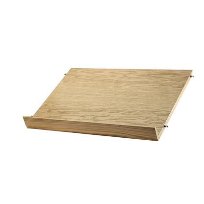Magazine shelf solid - W58 x D30 x H15, Oak