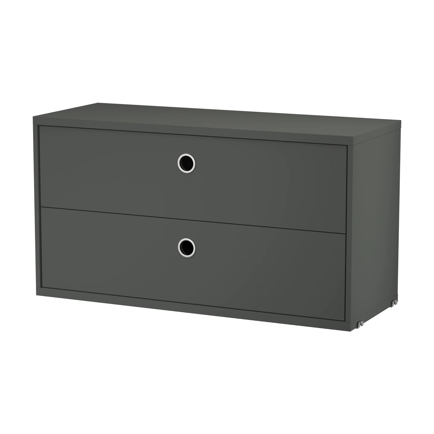 Chest of drawers - W78 x D30 x H42, Dark grey - image 4