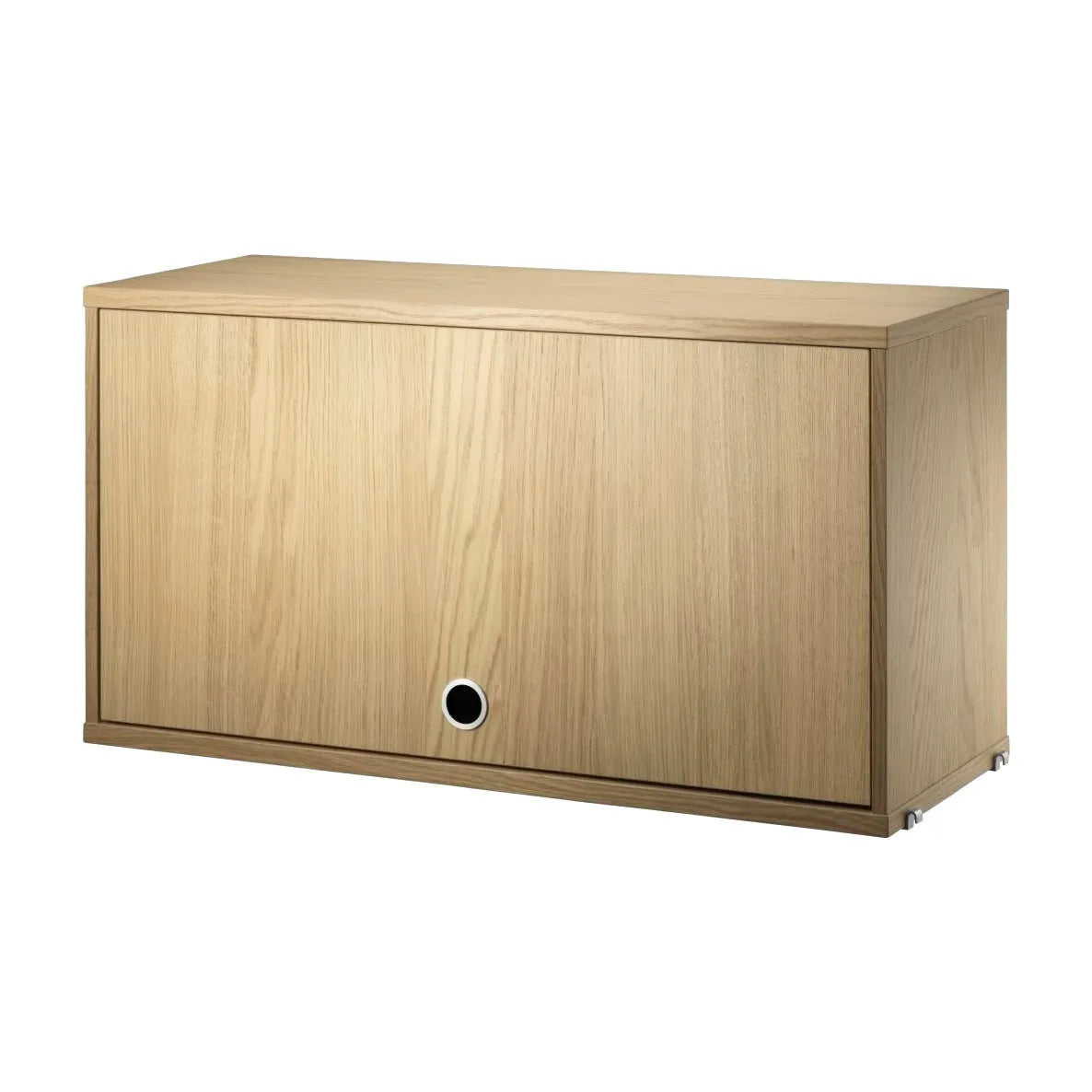 Cabinet with flip door - W78 x D30 x H42, Oak - image 4