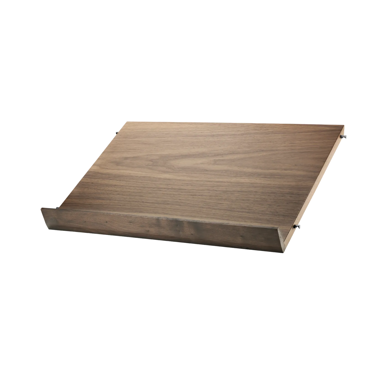 Magazine shelf solid - W58 x D30 x H15, Walnut - image 3