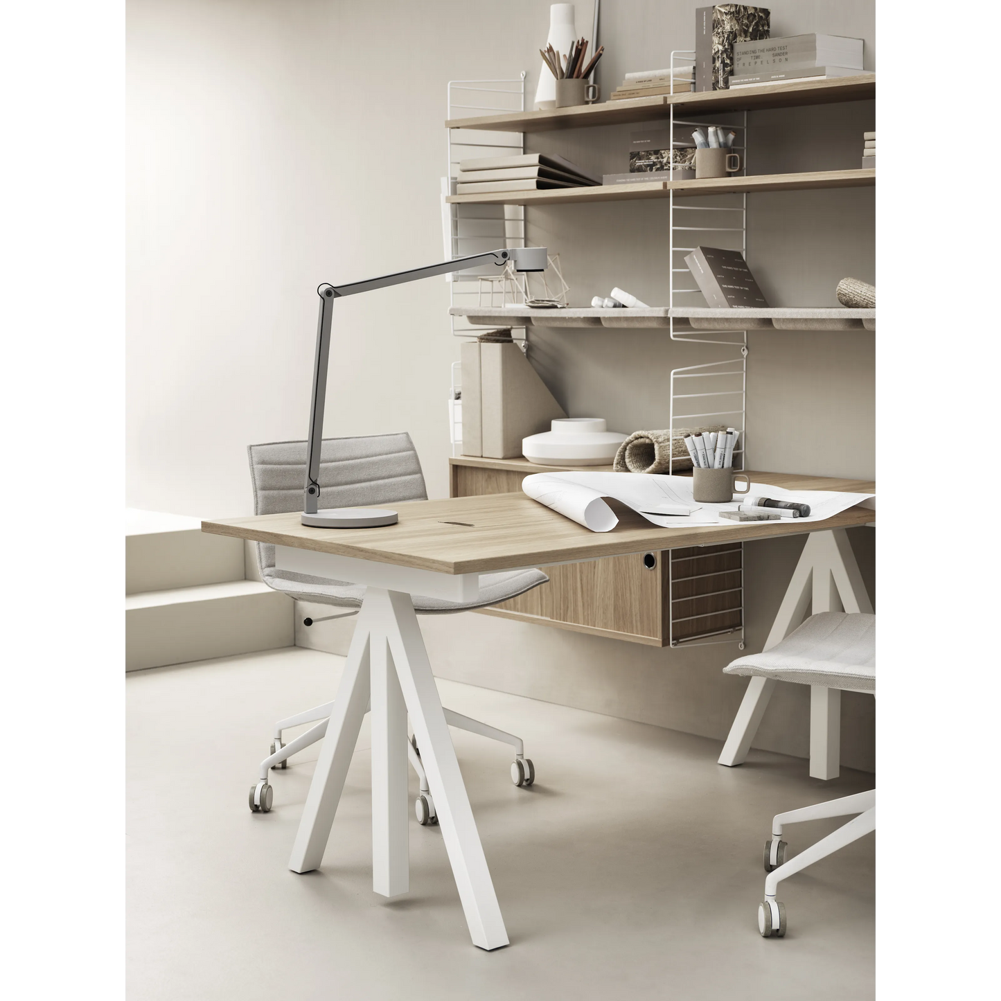 Work desks 160x78 White/Oak - image 2
