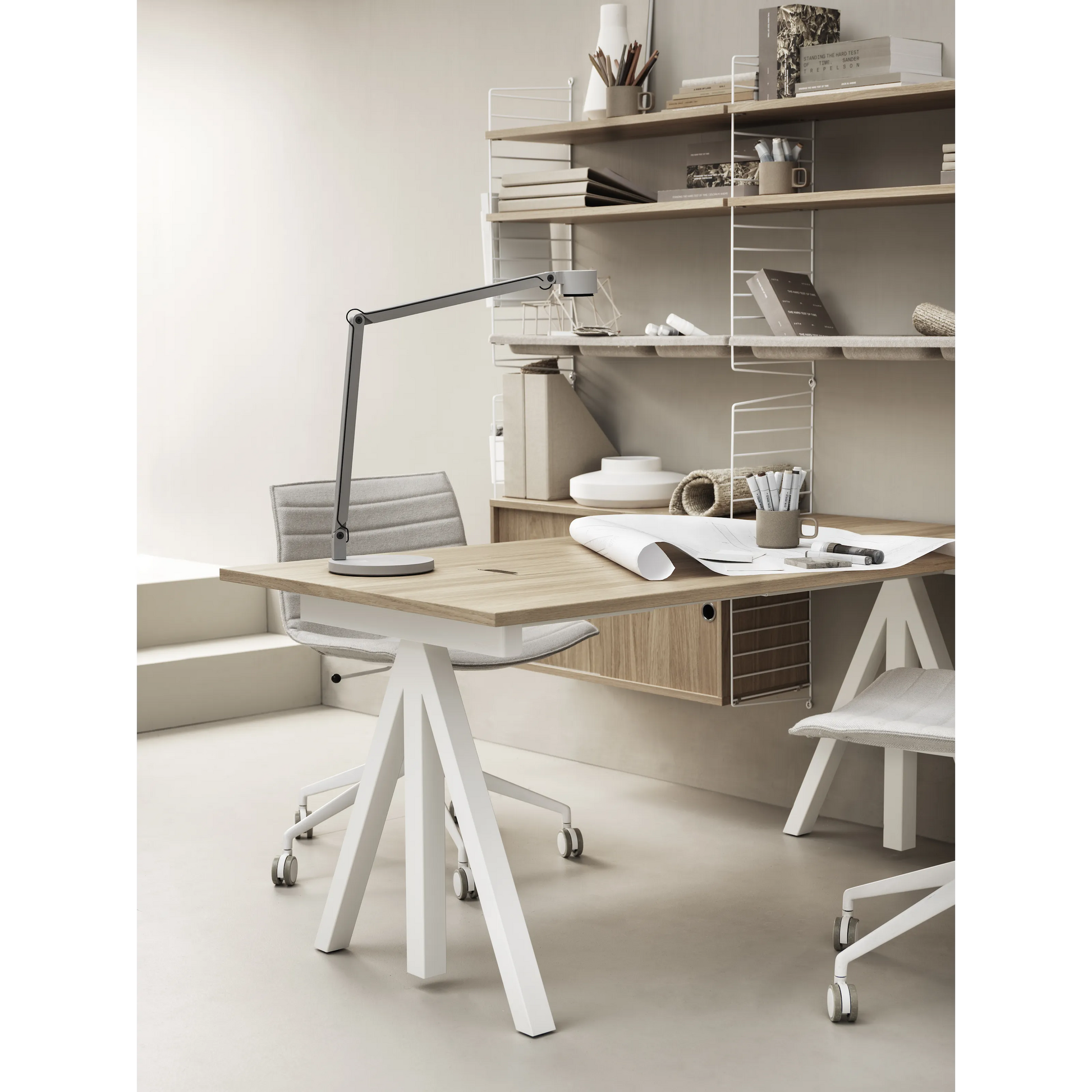 Work desks 160x78 White/Oak - image 2