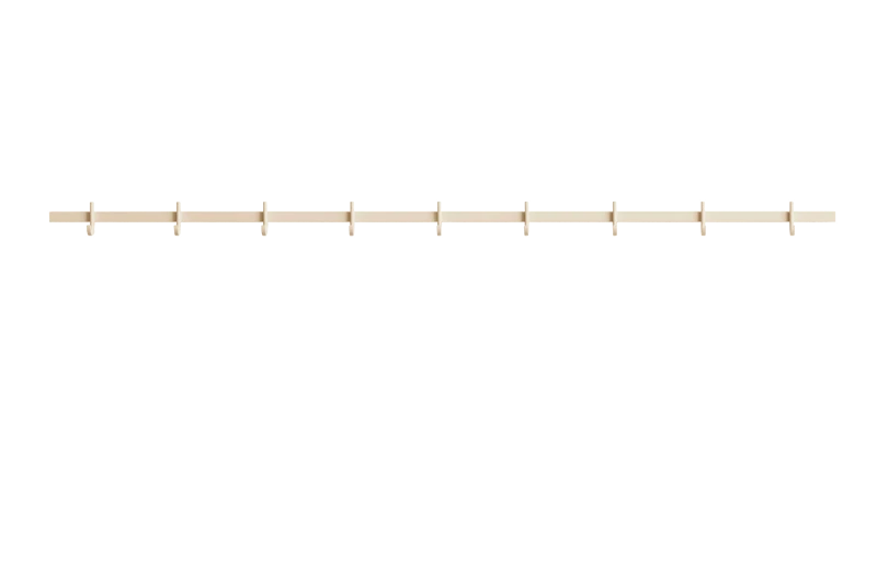Relief Hook rail, Large - W123, Ash