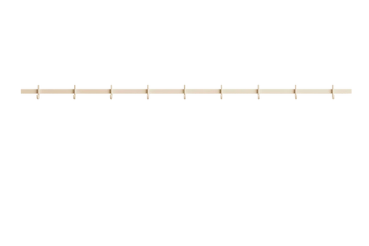 Relief Hook rail, Large - W123, Ash