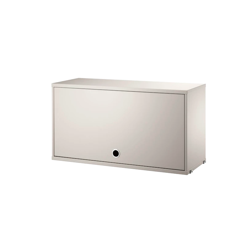 Cabinet with flip door - W78 x D30 x H42, Beige