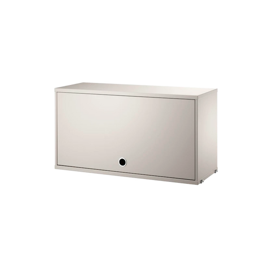 Cabinet with flip door - W78 x D30 x H42, Beige