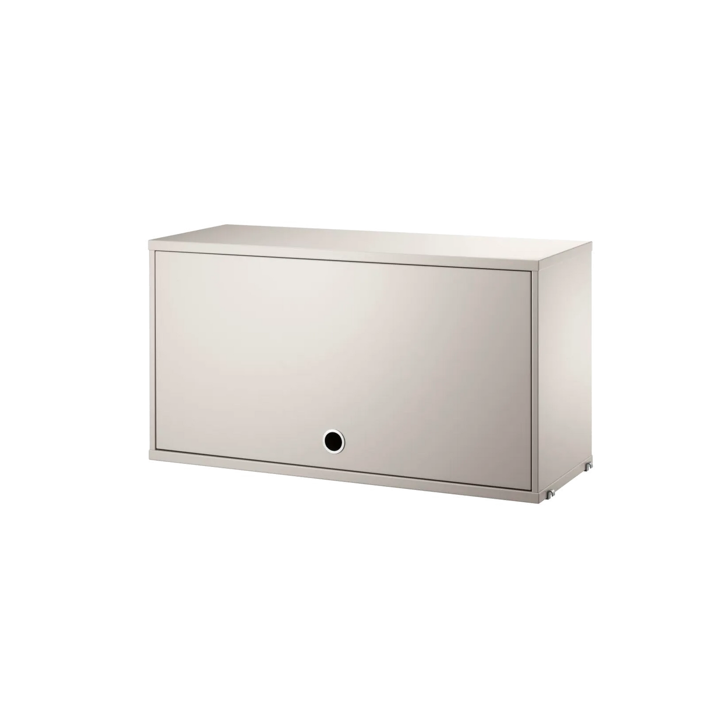 Cabinet with flip door - W78 x D30 x H42, Beige - image 3