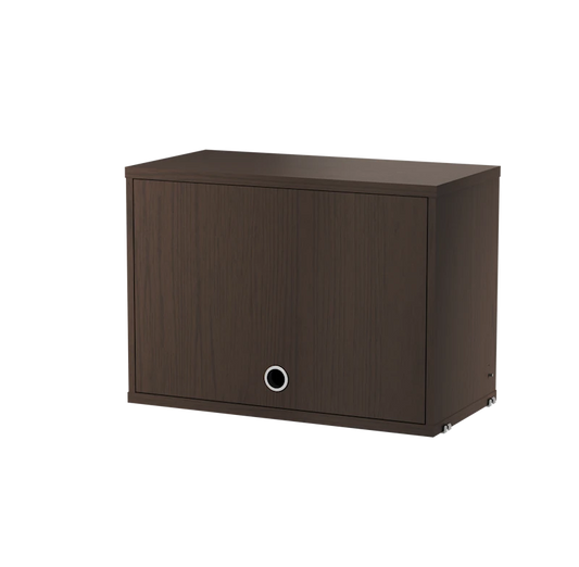 Cabinet with flip door - W58 x D30 x H42, Dark oak