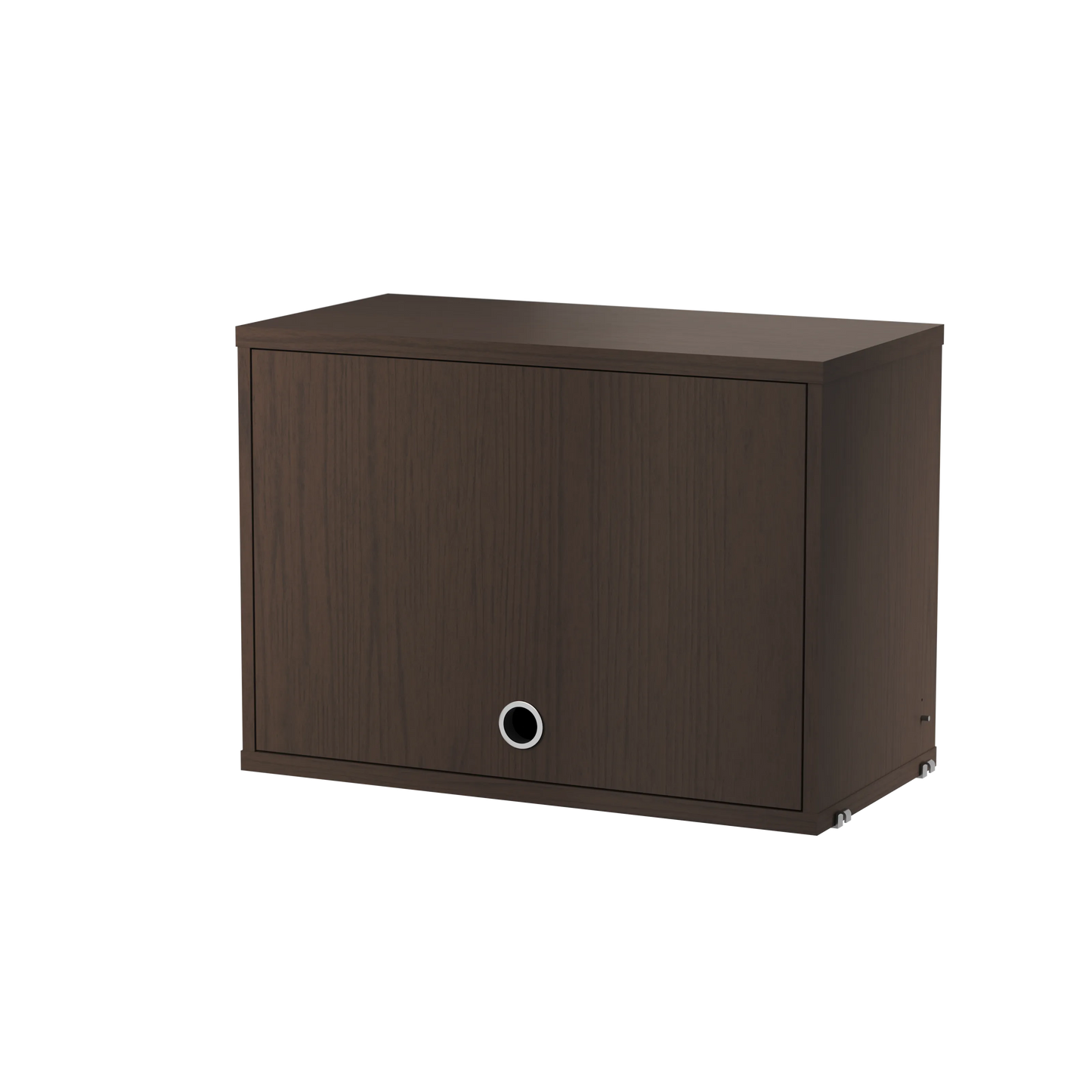 Cabinet with flip door - W58 x D30 x H42, Dark oak - image 3