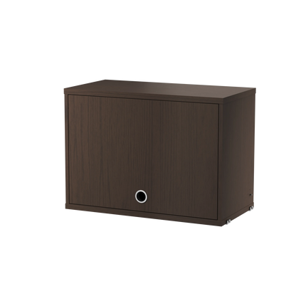 Cabinet with flip door - W58 x D30 x H42, Dark oak - image 3