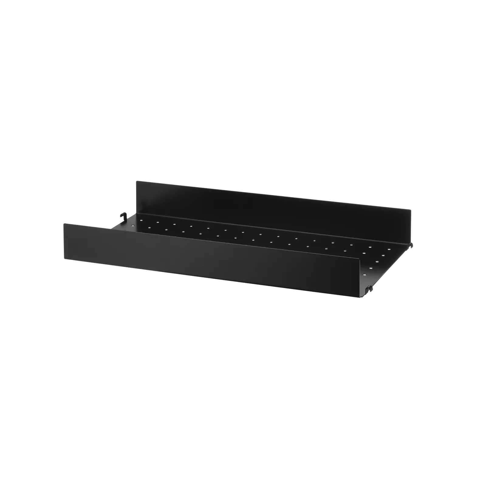 Metal shelf high edge - W58 x D30, Black - image 3
