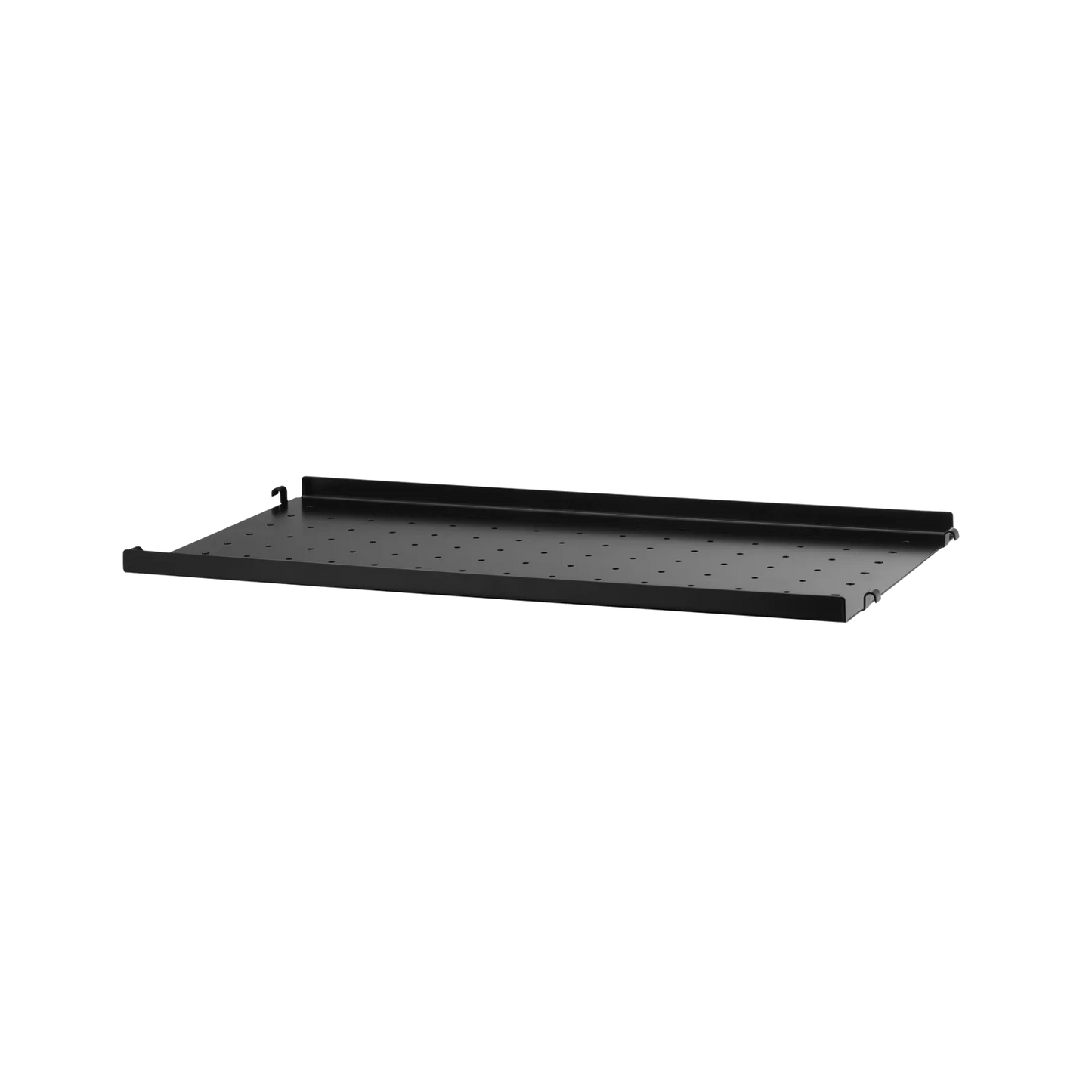 Metal shelf low edge - W58 x D30, Black - image 3