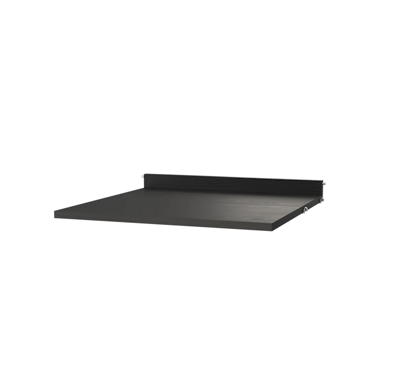 Work desk - W58 x D58, Black stained ash