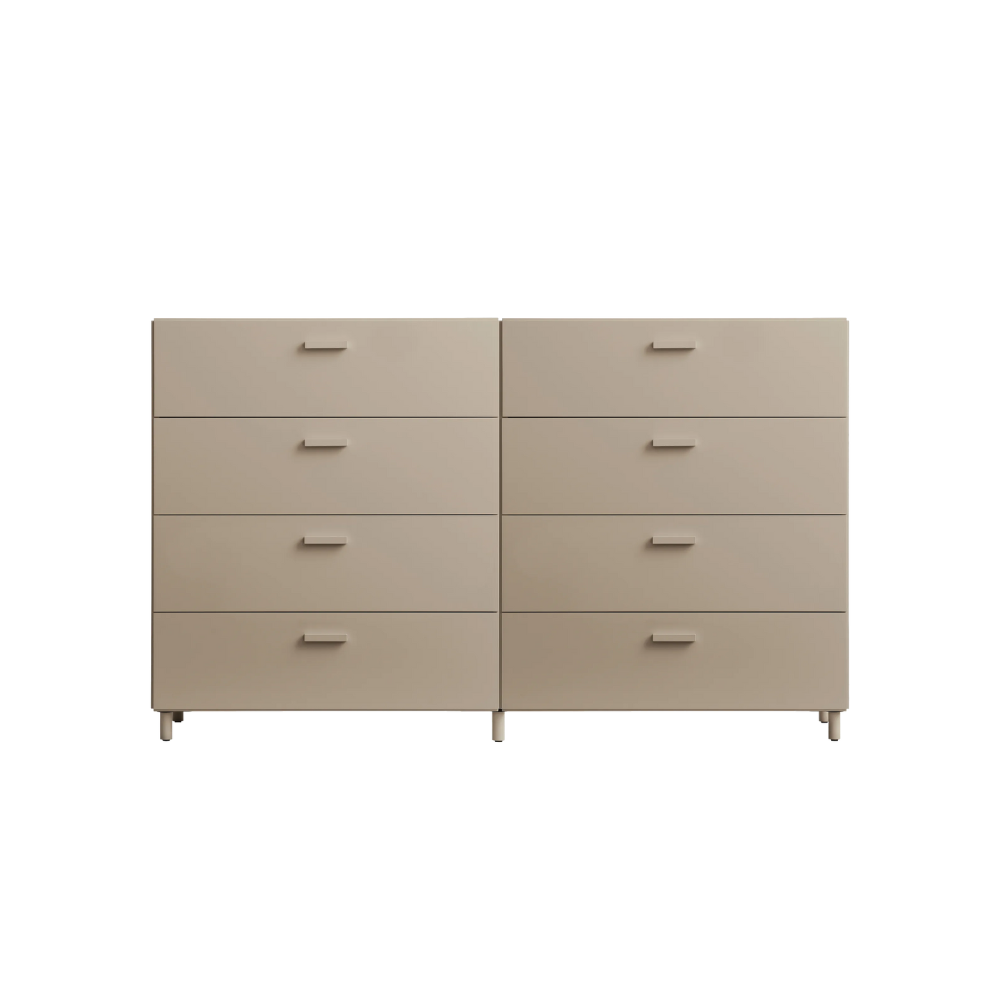Two wide Relief drawers with legs Beige - image 5