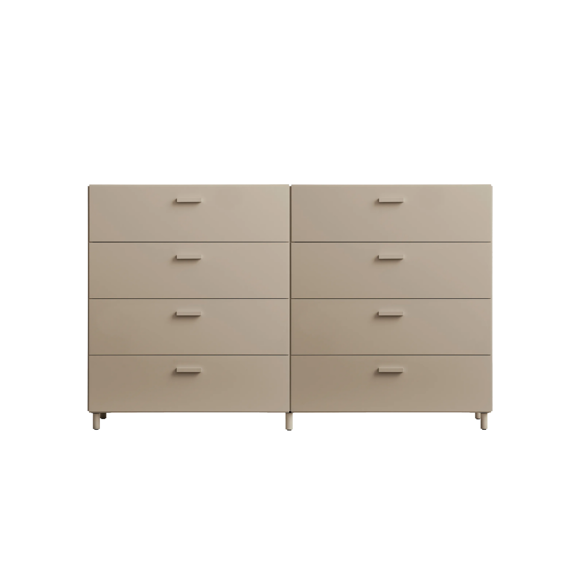 Two wide Relief drawers with legs Beige - image 5