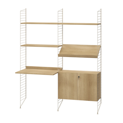 Workspace I Beige/Oak