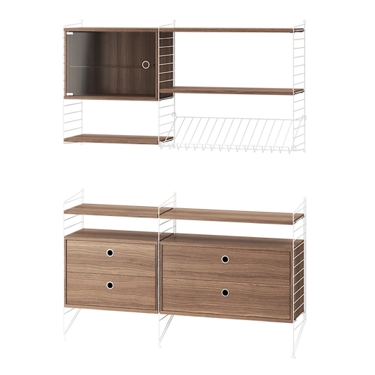 Living room T White/Walnut