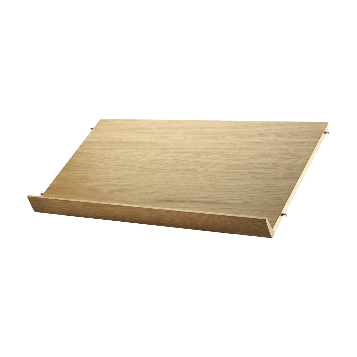 Magazine shelf solid - W78 x D30 x H15, Oak - image 4