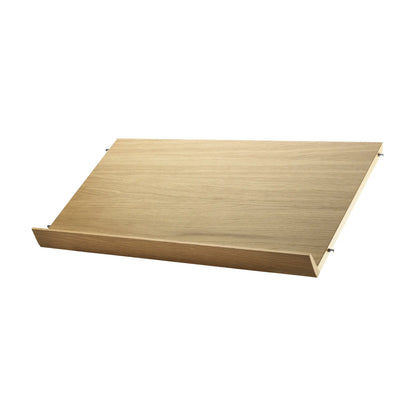 Magazine shelf solid - W78 x D30 x H15, Oak - image 4