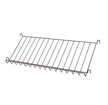 Magazine shelf metal - W78 x D30 x H15, Dark brown