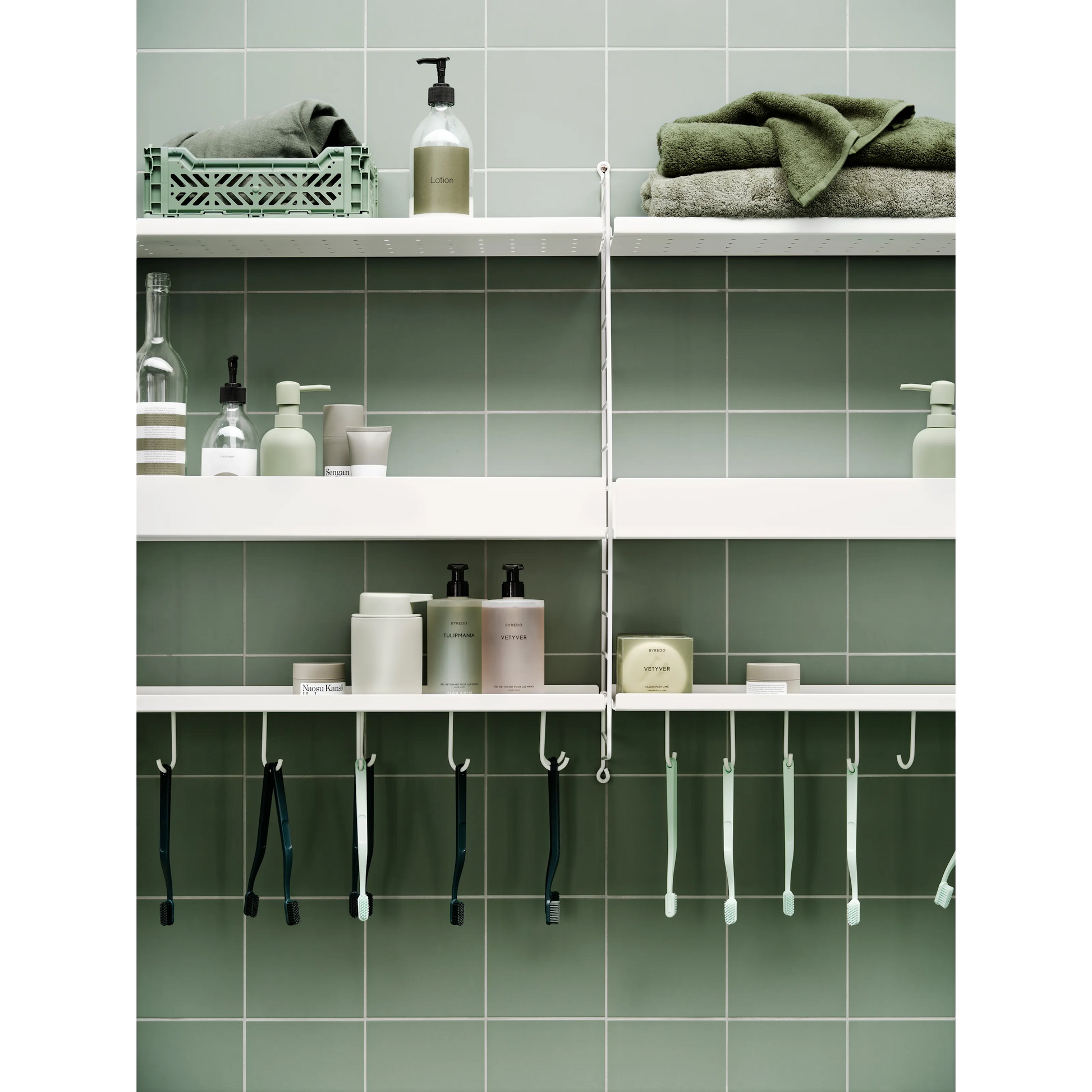 Metal shelf low edge - W58 x D30, White - image 2