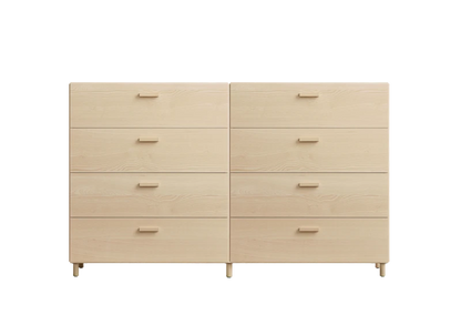 Two wide Relief drawers with legs Ash/Ash