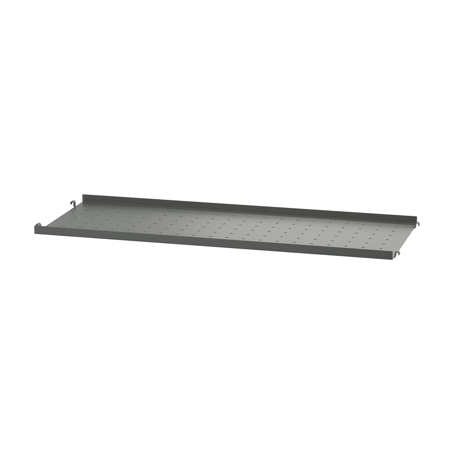 Metal shelf low edge - W78 x D30, Dark grey - image 3