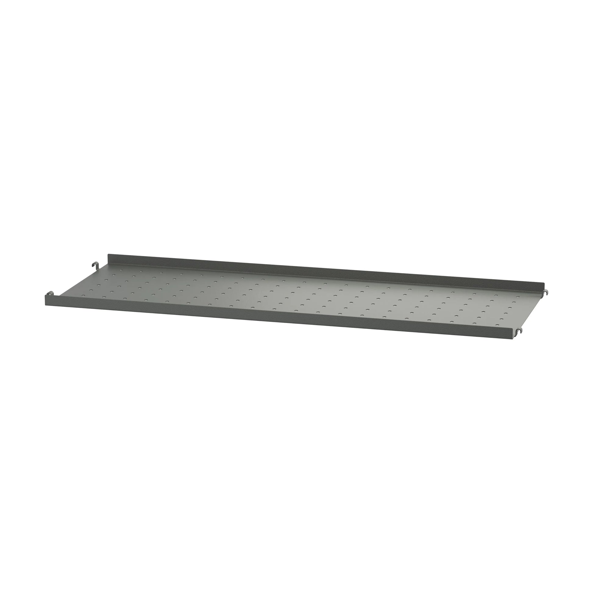 Metal shelf low edge - W78 x D30, Dark grey - image 3