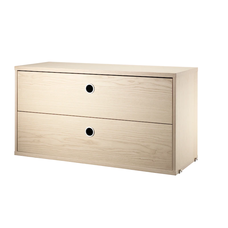 Chest of drawers - W78 x D30 x H42, Ash