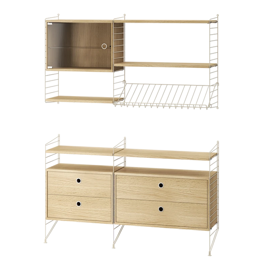 Living room T Beige/Oak