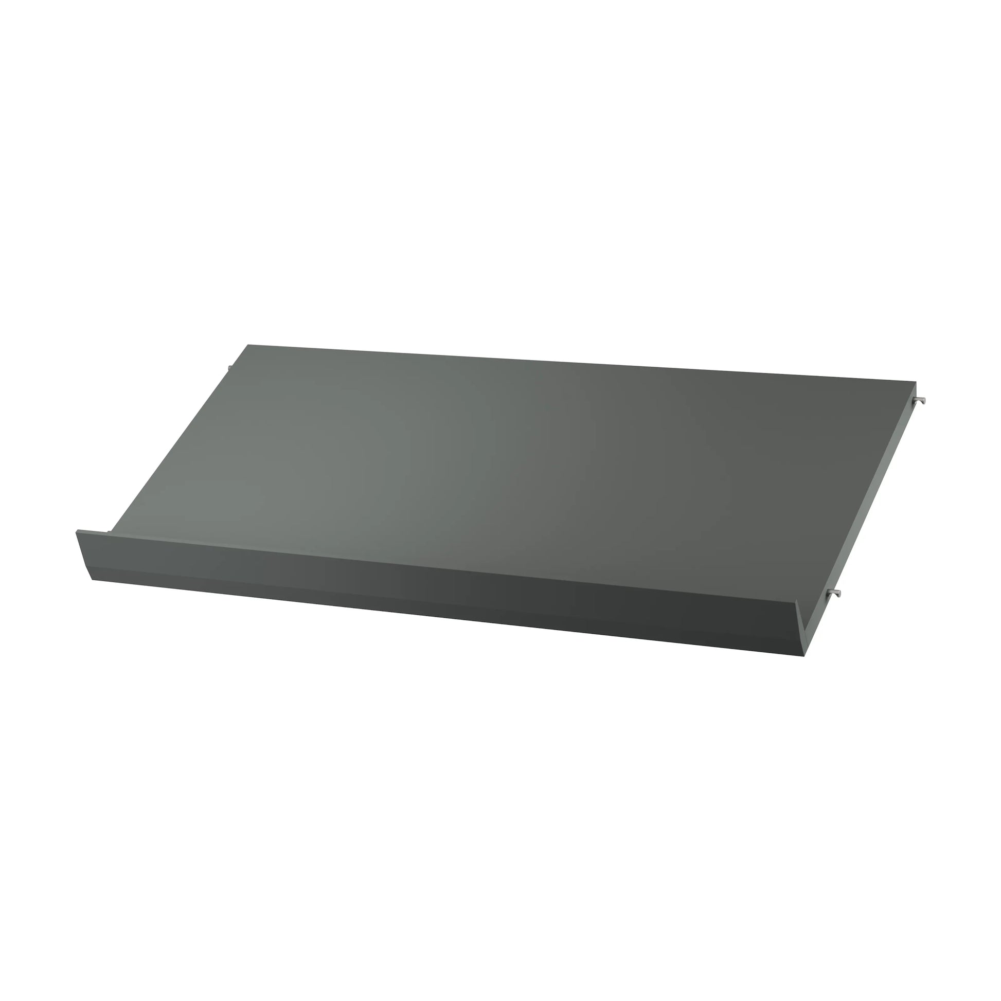 Magazine shelf solid - W78 x D30 x H15, Dark grey - image 3