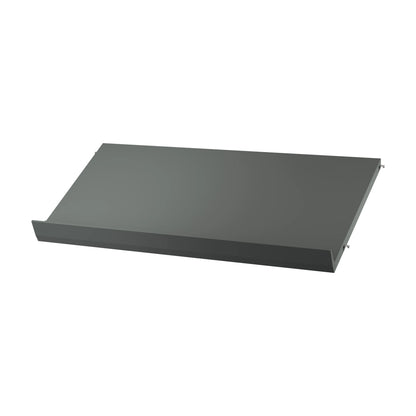 Magazine shelf solid - W78 x D30 x H15, Dark grey - image 3