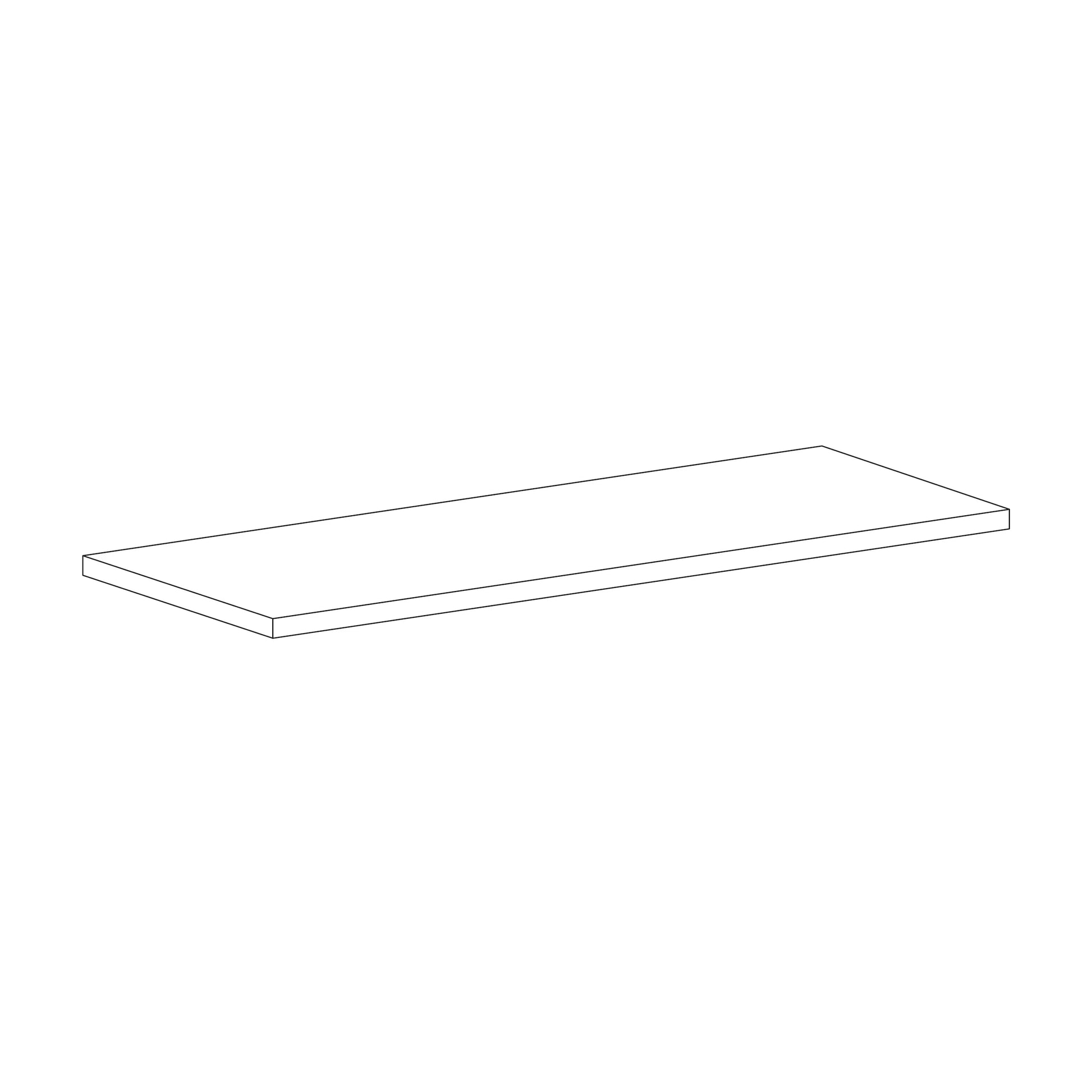 Top for cabinet with sliding doors, 2022- - W78 x D30, Oak - image 3