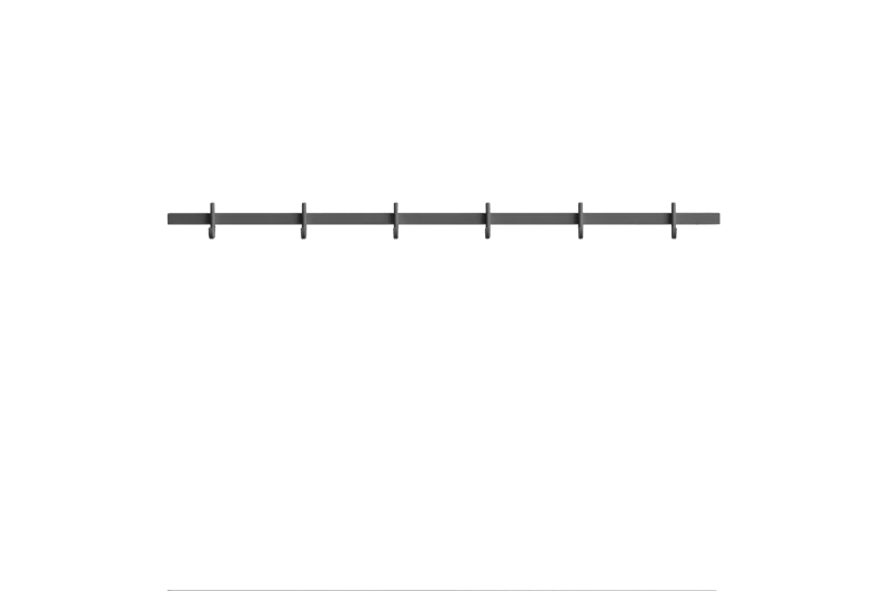 Relief Hook rail, Medium - W82, Grey
