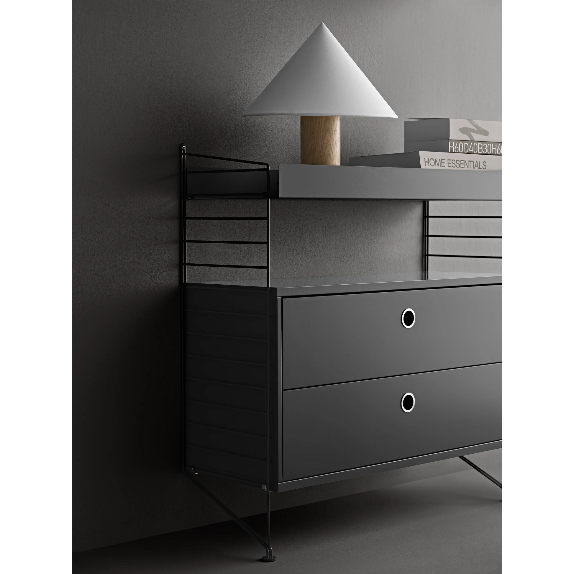 Chest of drawers - W78 x D30 x H42, Dark grey - image 2