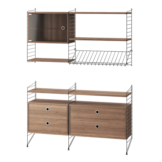 Living room T Black/Walnut
