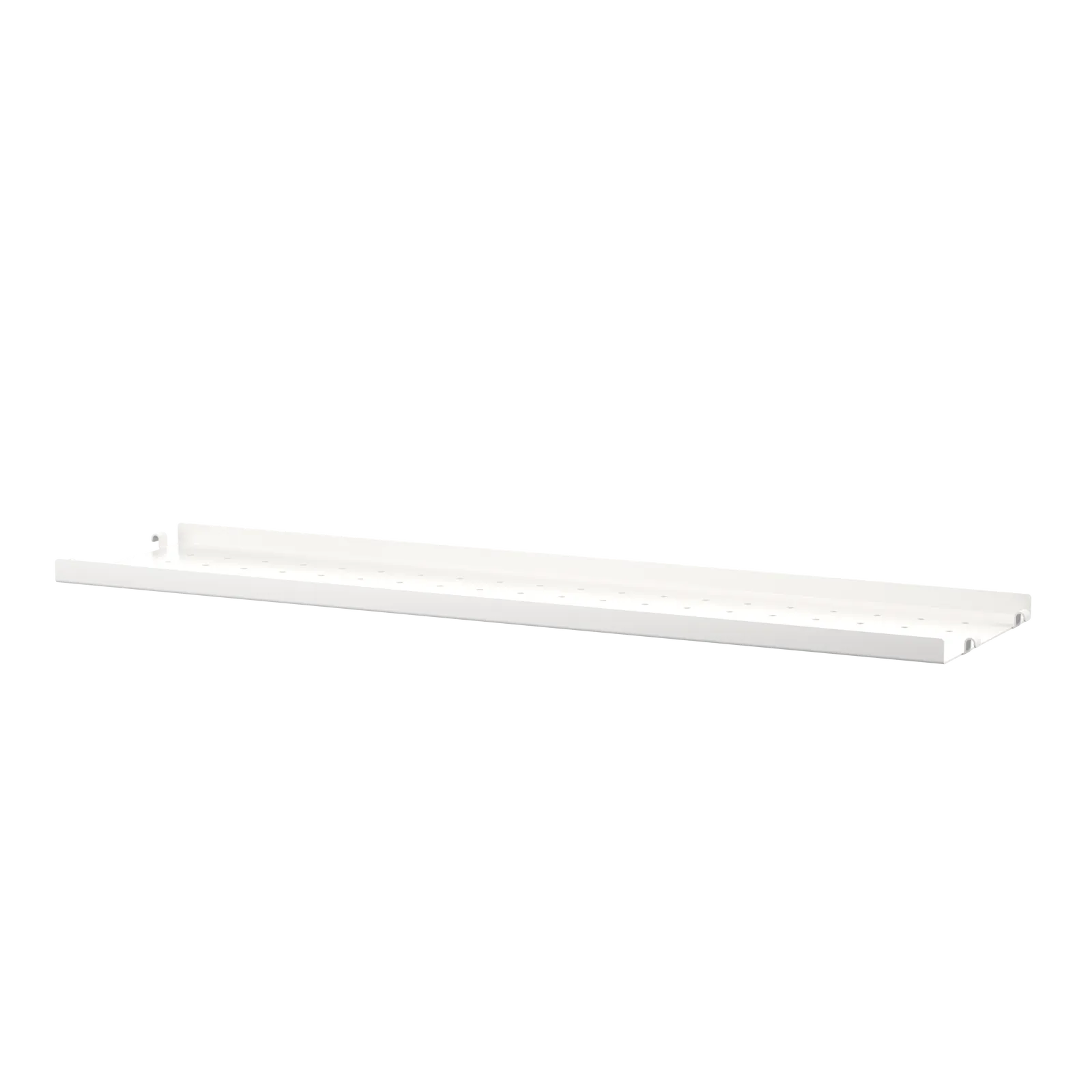Metal shelf low edge - W78 x D20, White - image 3