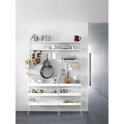 Metal shelf high edge - W78 x D30, White - image 2
