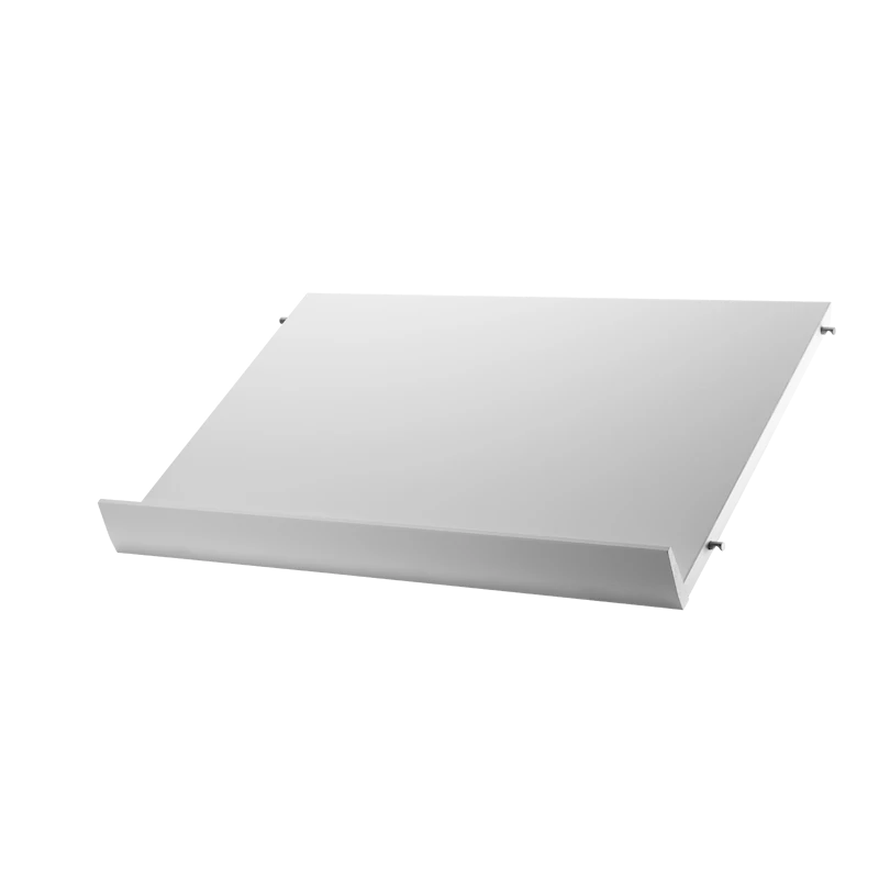 Magazine shelf solid - W58 x D30 x H15, White