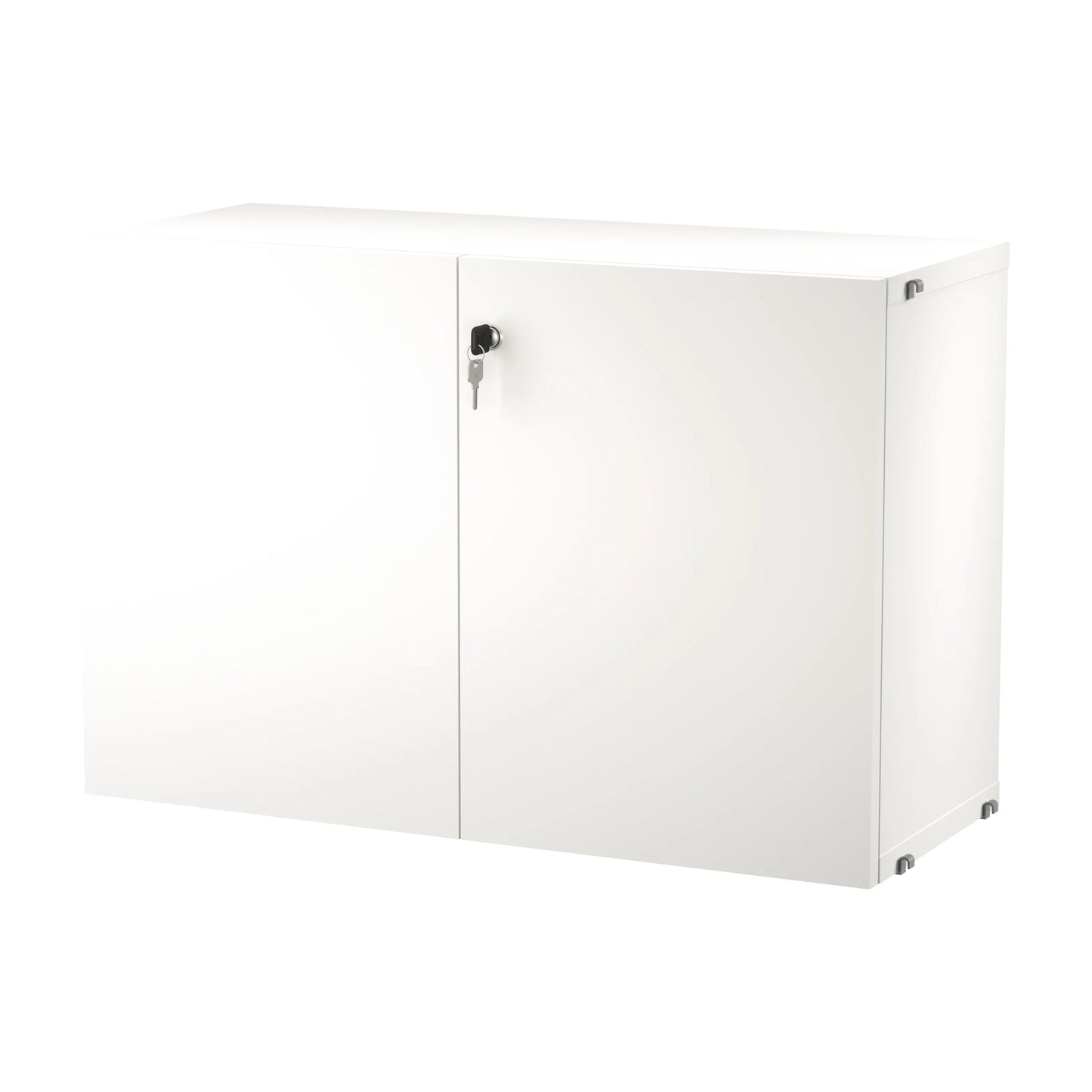 Cabinet with lock - W78 x D32.2 x H52, White - image 4