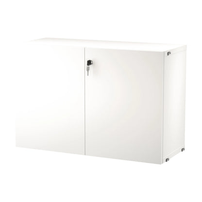 Cabinet with lock - W78 x D32.2 x H52, White - image 4
