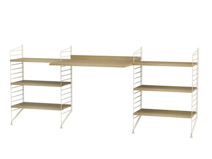 Workspace D Beige/Oak