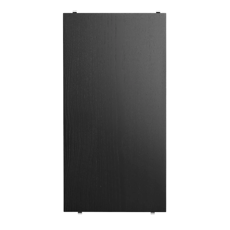 Shelf - W58 x D30, Black stained ash, 3-pack