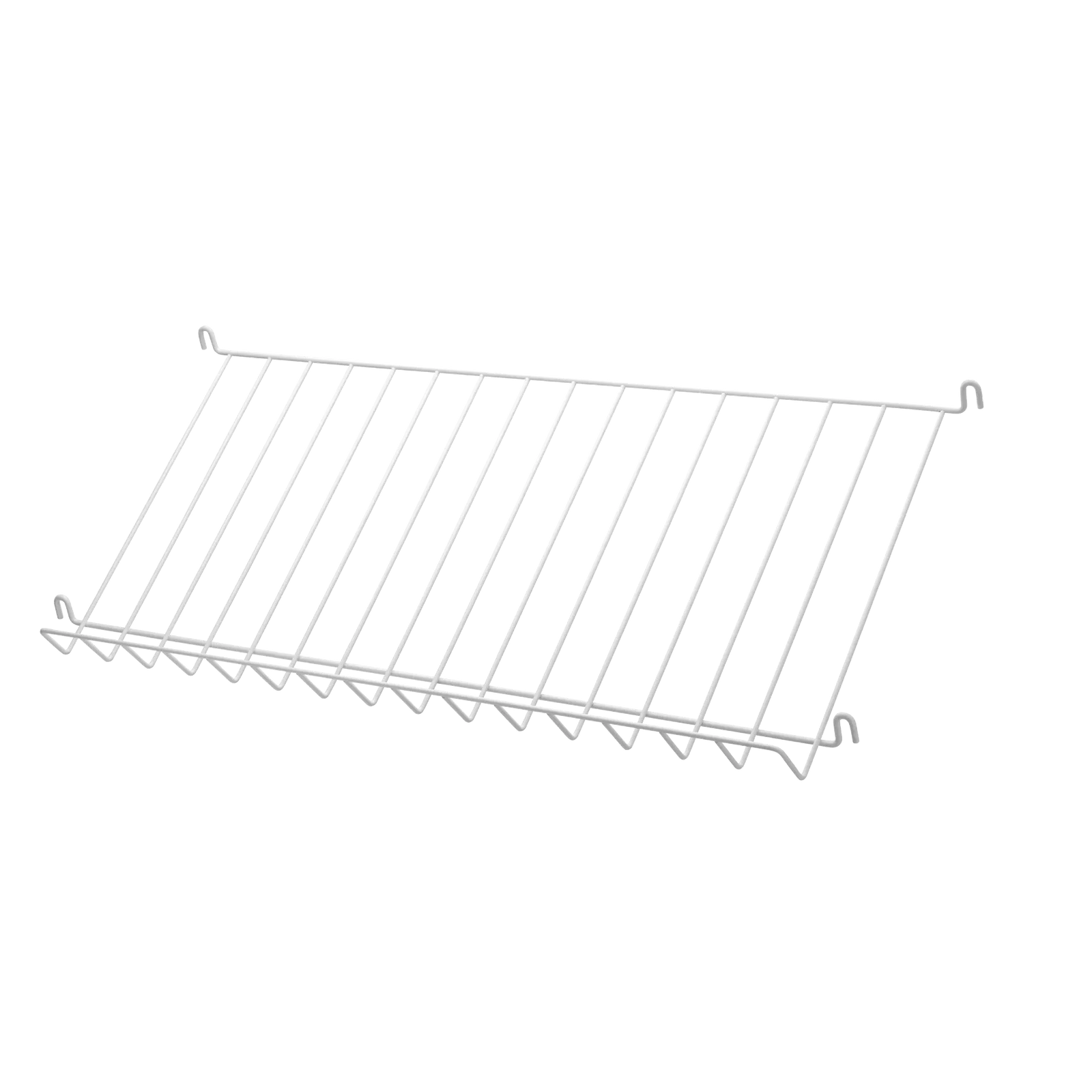 Magazine shelf metal - W78 x D30 x H15, White - image 3