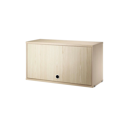 Cabinet with flip door - W78 x D30 x H42, Ash