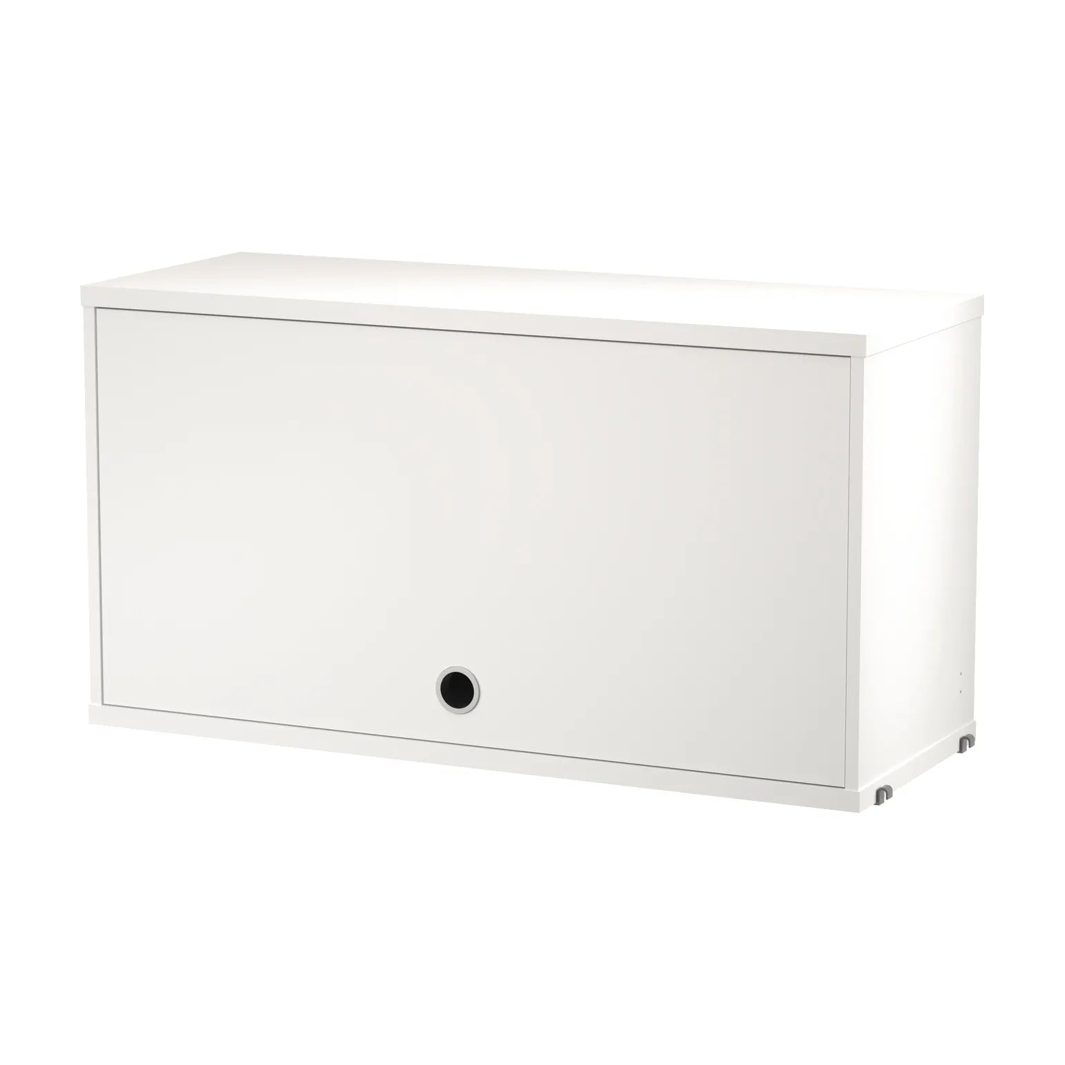 Cabinet with flip door - W78 x D30 x H42, White - image 4